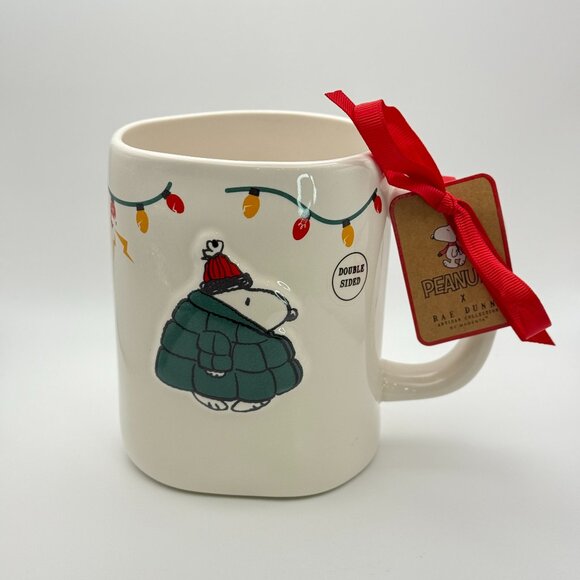 Snoopy in a puffer jacket Christmas mug Rae Dunn | current christmas mood - Picture 1 of 6